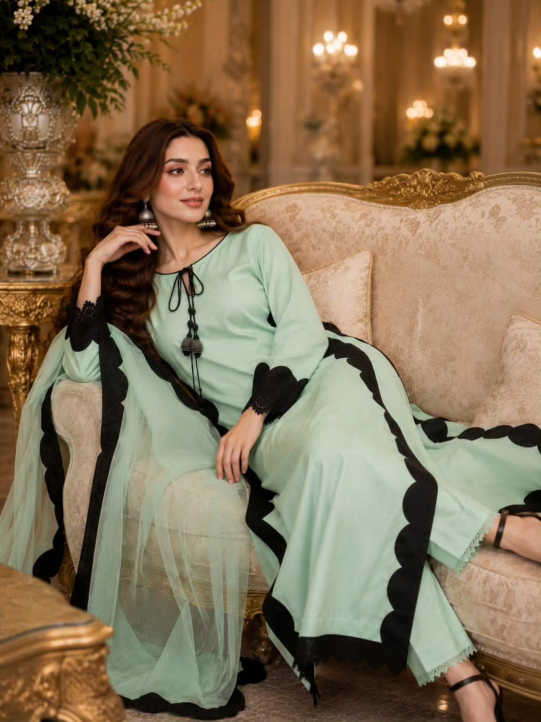 Styllish Viral Insta 3 Pcs Suit